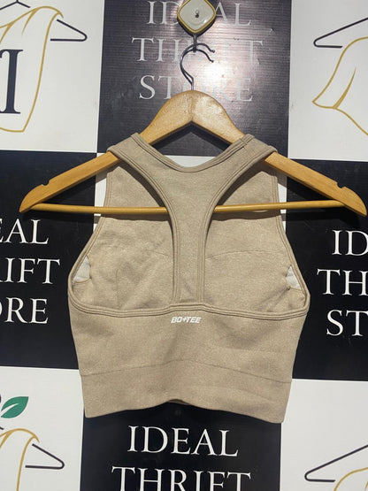 BO TEE |XS| BUST 12| B5| PREMIUM SEAMLESS HIGH-NECK CROP TANK