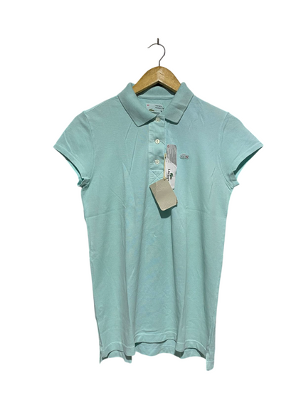 LACOSTE |L| BUST 18| B6| VINTAGE WASH SLIM FIT POLO SHIRT MINT GREEN