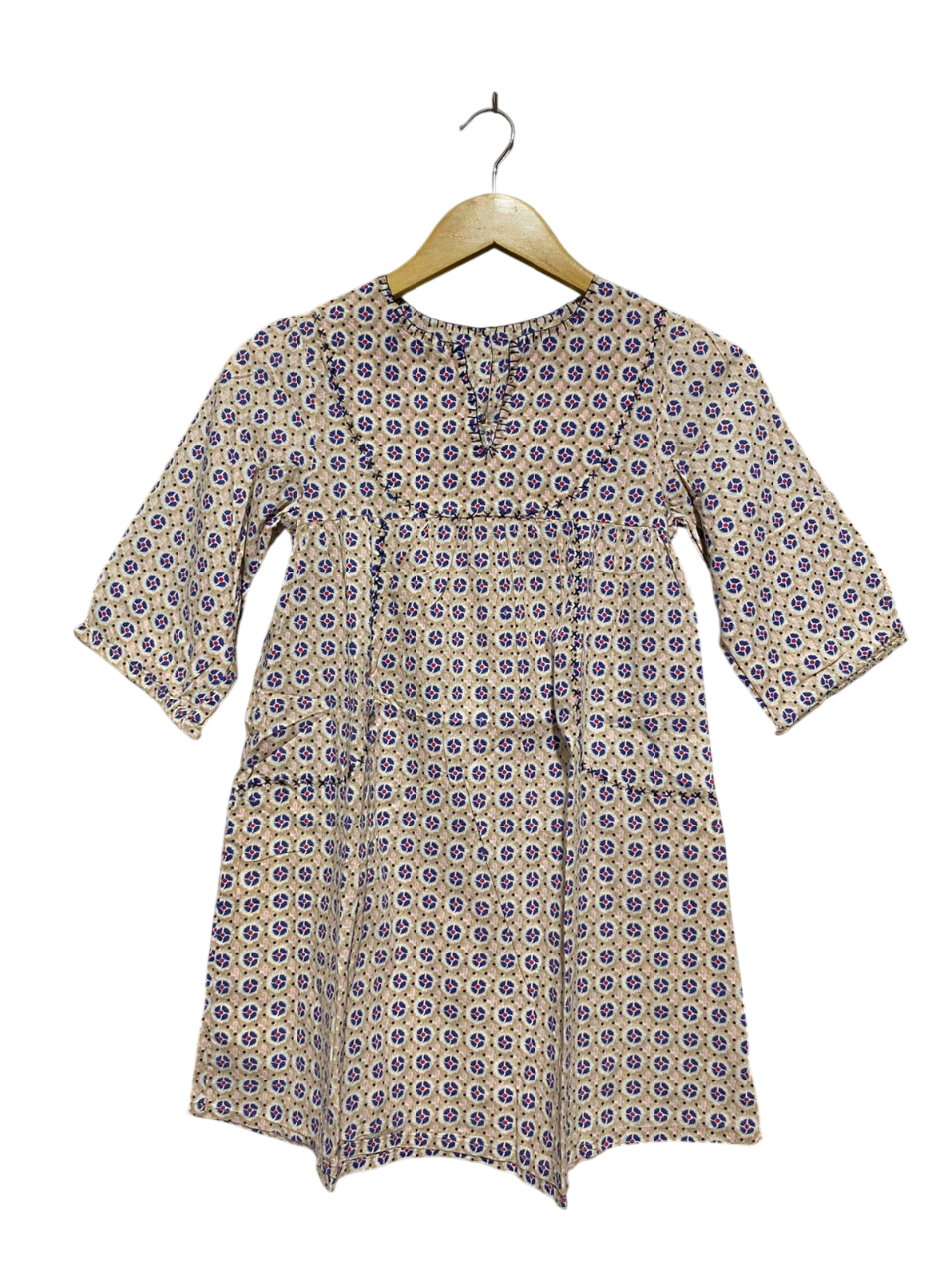 COUNTRY ROAD |M| BUST 15| B6| VINTAGE GEOMETRIC PRINT BOHEMIAN MINI DRESS