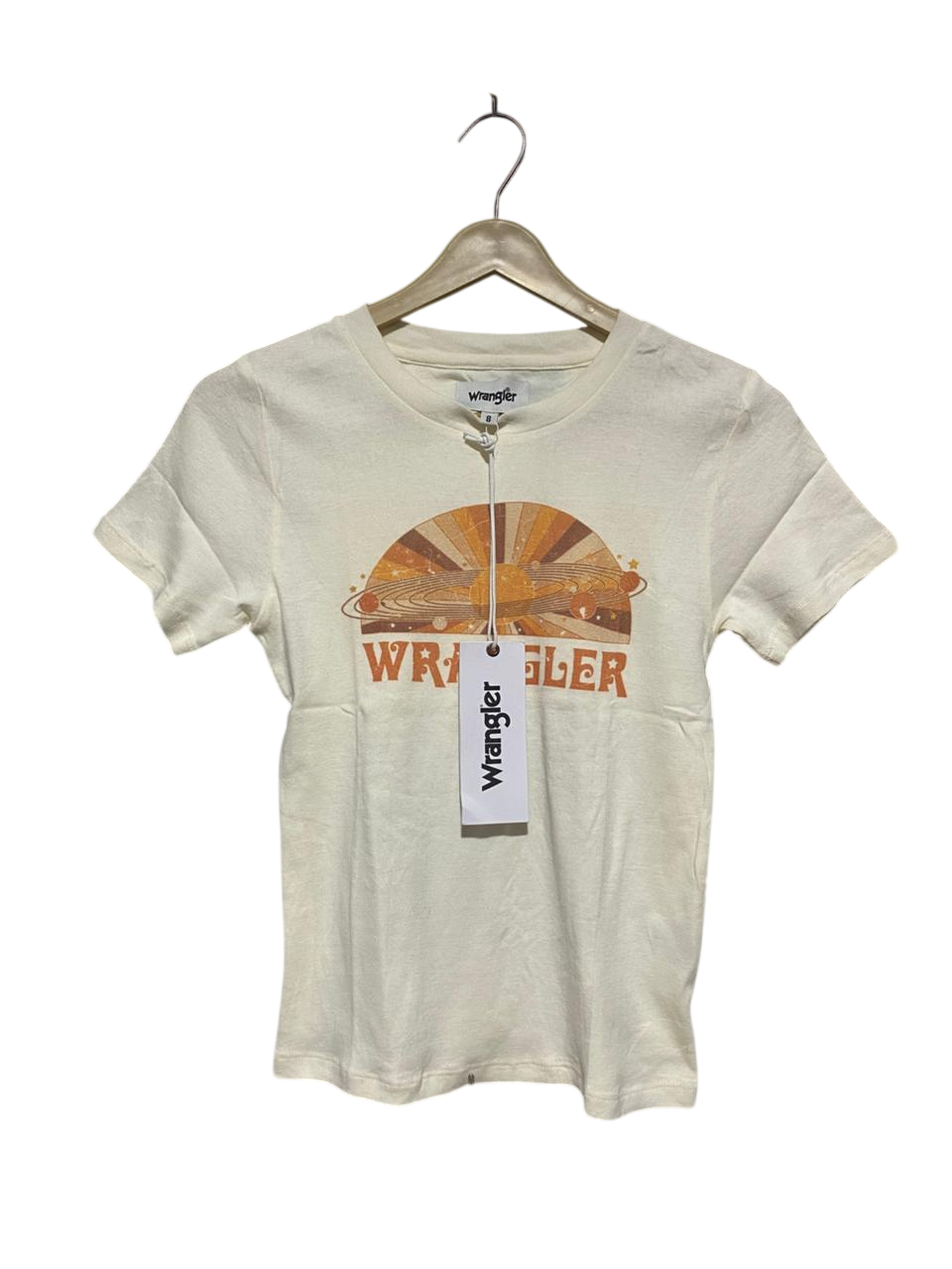 WRANGLER |S| BUST 15| B6| VINTAGE-INSPIRED SUNSET GRAPHIC T-SHIRT IN CREAM