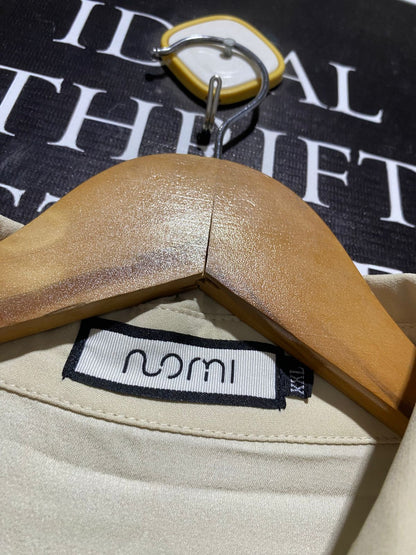 NOMI |XL| BUST 20| B6| ASYMMETRIC WRAP SHIRT DRESS IN CREAM