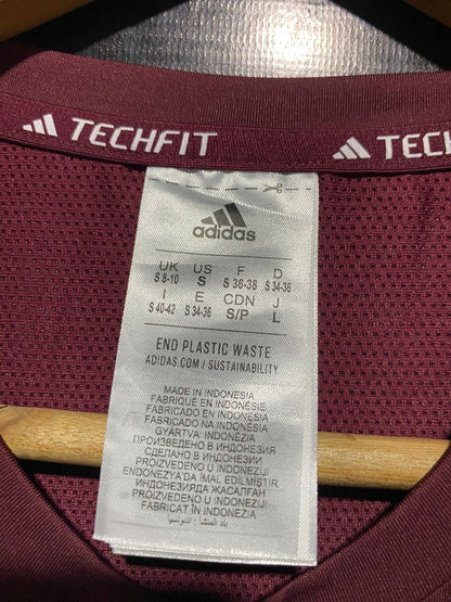 ADIDAS |M| BUST 16| B6| TECHFIT MAROON COMPRESSION TRAINING TEE