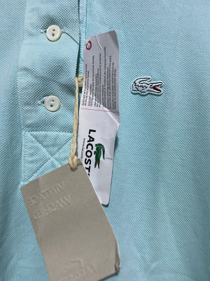LACOSTE |L| BUST 18| B6| VINTAGE WASH SLIM FIT POLO SHIRT MINT GREEN