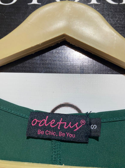 ODETUS |L| BUST 20| B6| ELEGANT EMERALD GREEN PUFF SLEEVE MAXI DRESS