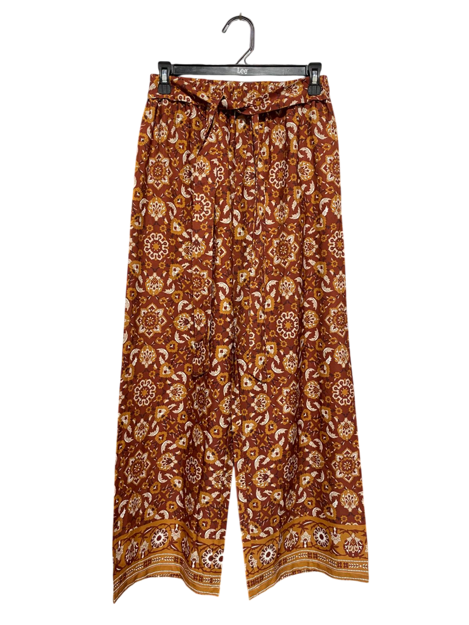 |S| WAIST26| B6|WOMEN'S BOHO-CHIC FLORAL MANDALA WIDE-LEG PALAZZO PANTS279
