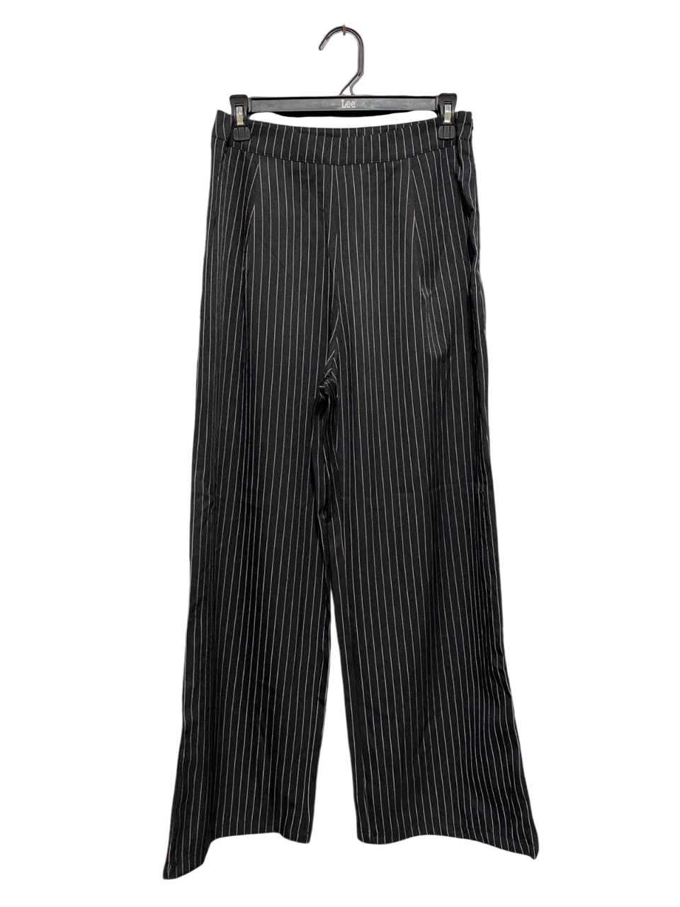 SHEIN |M| WAIST 28| B6| CHIC BLACK AND WHITE PINSTRIPE WIDE-LEG TROUSERS