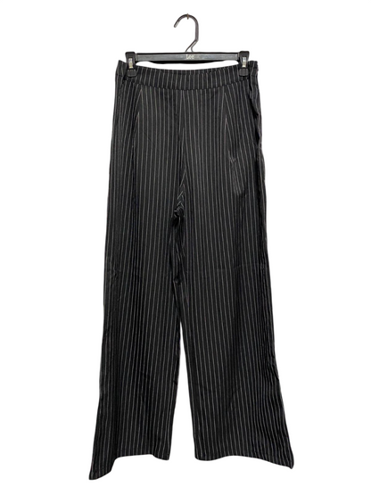 SHEIN |M| WAIST 28| B6| CHIC BLACK AND WHITE PINSTRIPE WIDE-LEG TROUSERS