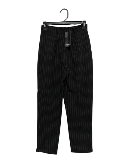 NASTYGAL |S| WAIST 26| B7| WOMEN'S HIGH-WAISTED PINSTRIPE TAILORED TROUSERS