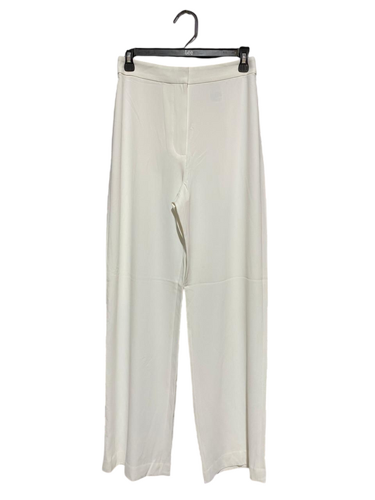 H&M |M| WAIST 28| B7| WOMEN'S HIGH-WAISTED WIDE-LEG DRESS PANTS IN OFF-WHITE