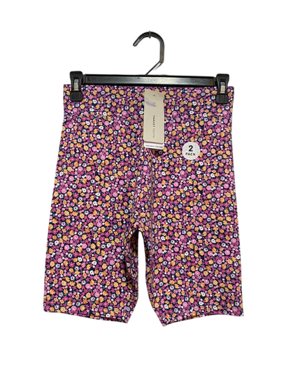 TARGET YOUTH |M| WAIST 26| B7| ORGANIC COTTON BIKER SHORTS – VIBRANT FLORAL PRINT