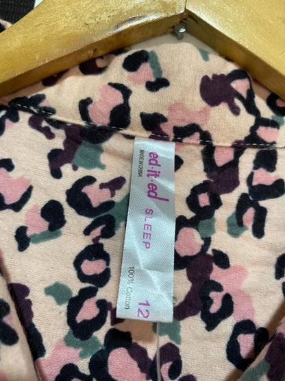 ED IT ED |M| B7| LUXURY PINK LEOPARD PRINT PAJAMA SET – CLASSIC BUTTON-DOWN SLEEPWEAR