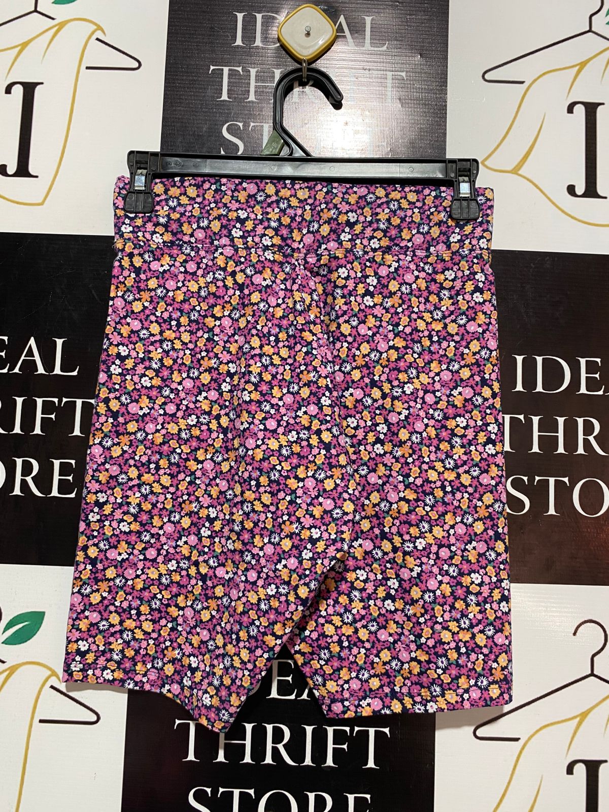 TARGET YOUTH |M| WAIST 26| B7| ORGANIC COTTON BIKER SHORTS – VIBRANT FLORAL PRINT