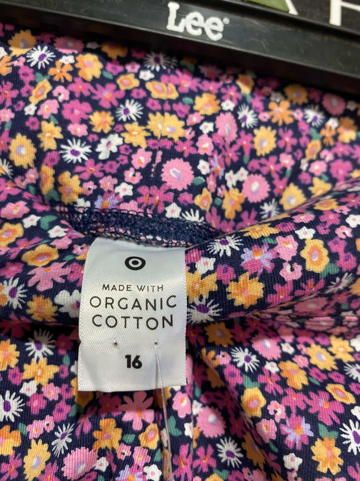 TARGET YOUTH |M| WAIST 26| B7| ORGANIC COTTON BIKER SHORTS – VIBRANT FLORAL PRINT