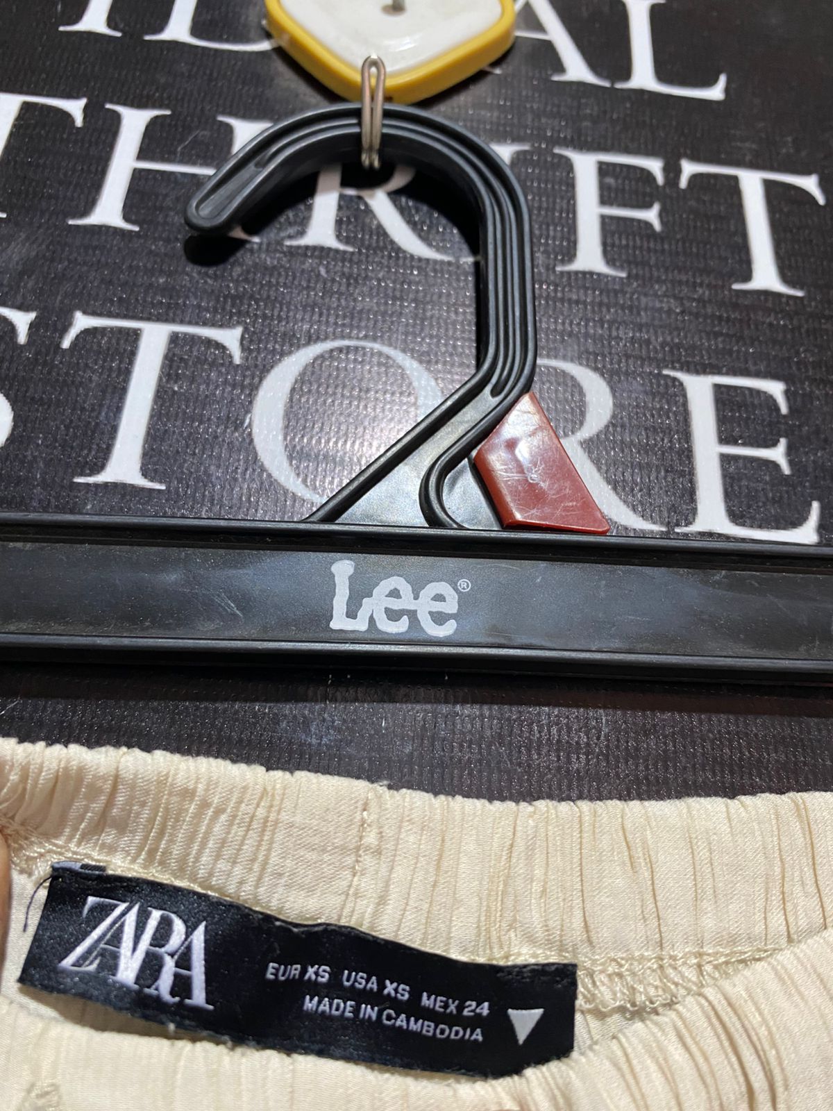 ZARA |S| WAIST 26| B7| PREMIUM LINEN BLEND DRAWSTRING WIDE LEG PANTS
