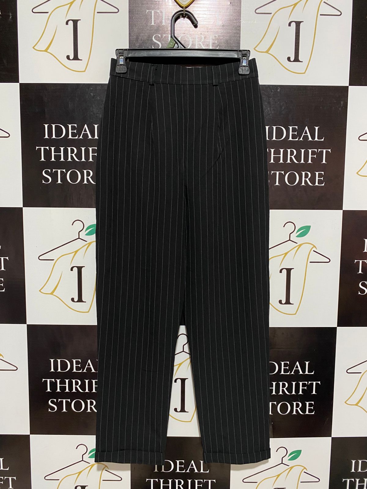NASTYGAL |S| WAIST 26| B7| WOMEN'S HIGH-WAISTED PINSTRIPE TAILORED TROUSERS