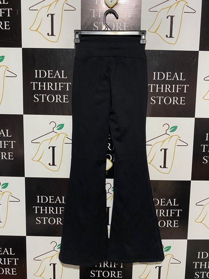SUPRE |XS| WAIST 22|B6|WOMEN'S PREMIUM HIGH-WAISTED BLACK FLARE YOGA PANTS