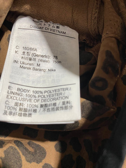 | M| WAIST 28| B6| WOMEN'S NIKE LEOPARD PRINT DRI-FIT RUNNING SHORTS