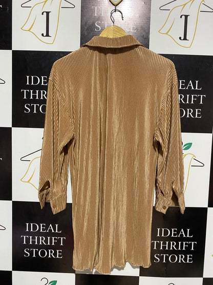 SHEIN |L| BUST 22| B6| OVERSIZED BUTTON-DOWN SHIRT DRESS