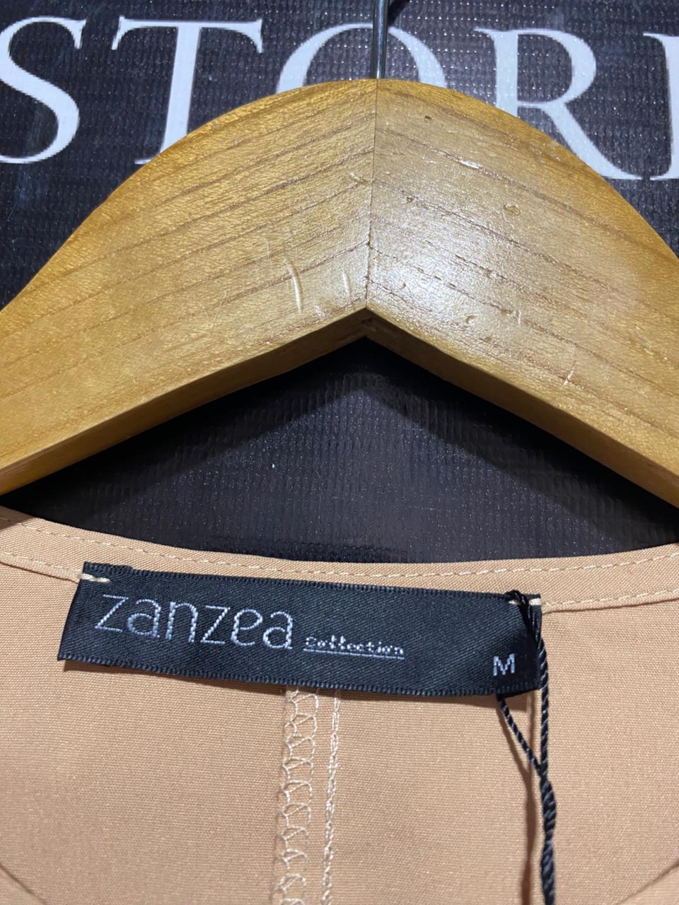 ZANZEA |M| BUST 19| B6| WOMEN'S ELEGANT TAN MAXI DRESS WITH BUTTON DETAIL