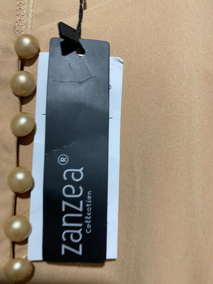 ZANZEA |M| BUST 19| B6| WOMEN'S ELEGANT TAN MAXI DRESS WITH BUTTON DETAIL