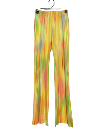 SHEIN |S| WAIST 26| B7| VIBRANT MULTICOLOR TIE-DYE HIGH-WAISTED FLARED PANTS