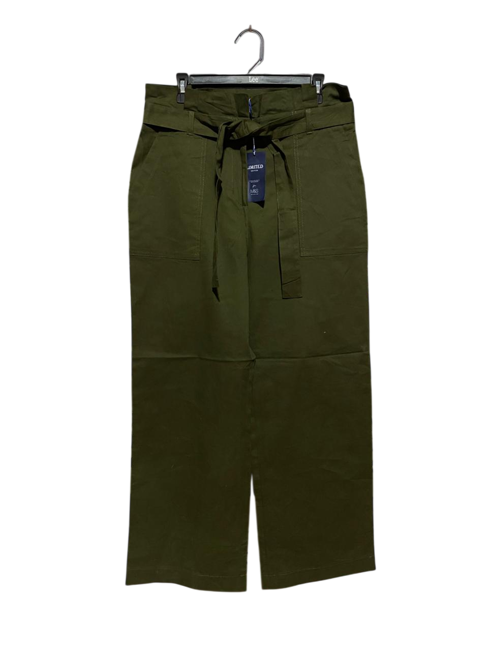 M&S |XL| WAIST 34| B7| LIMITED EDITION PAPERBAG WAIST TROUSERS