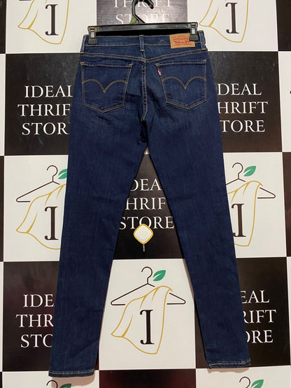LEVIS |S| WAIST 26| B7| SKINNY JEANS – DARK WASH STRETCH DENIM