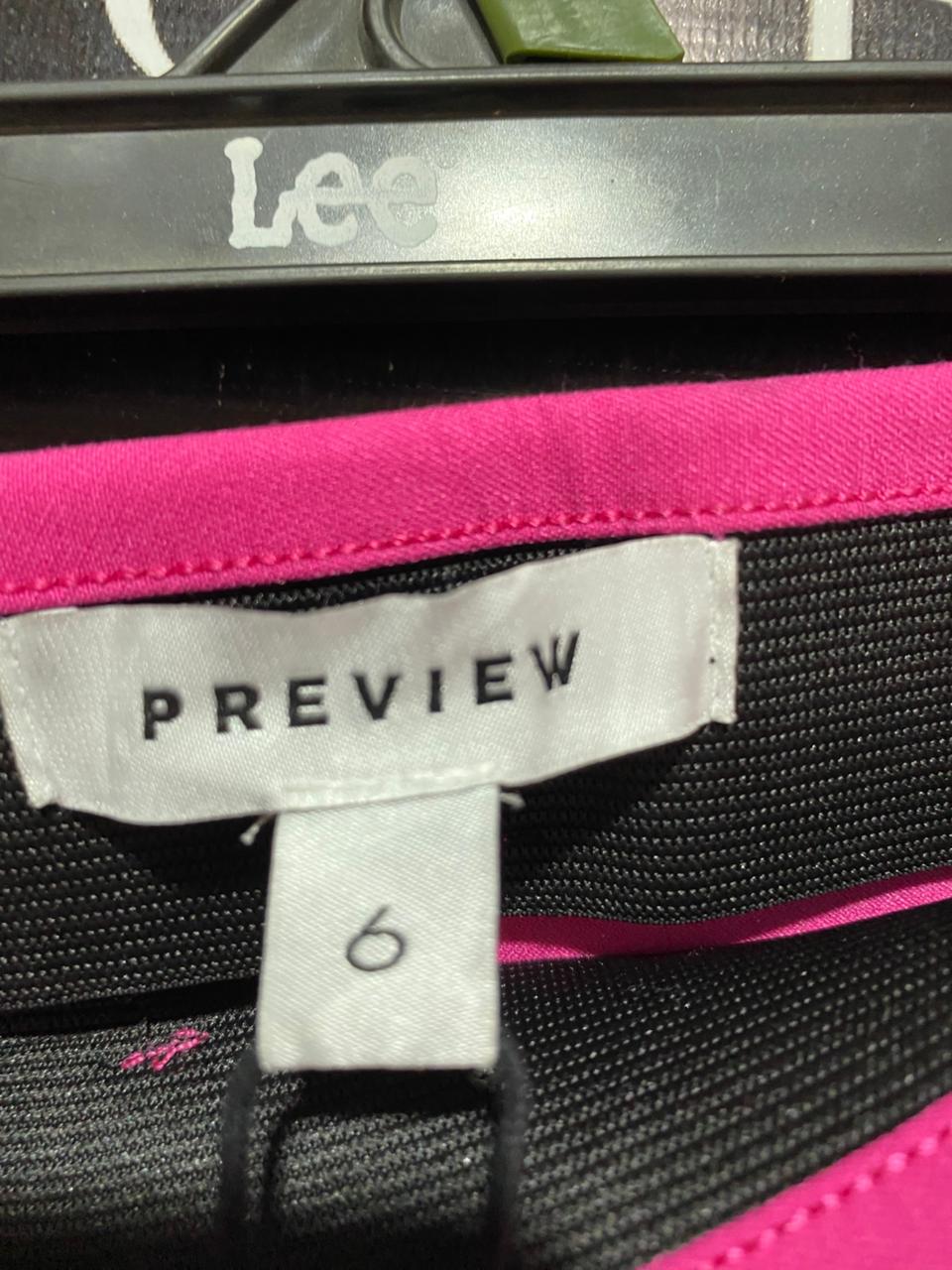 PREVIEW |S| WAIST 26| B7| MAGENTA PINK HIGH-RISE STRAIGHT-LEG TROUSERS
