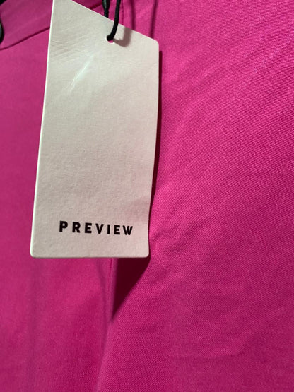 PREVIEW |S| WAIST 26| B7| MAGENTA PINK HIGH-RISE STRAIGHT-LEG TROUSERS