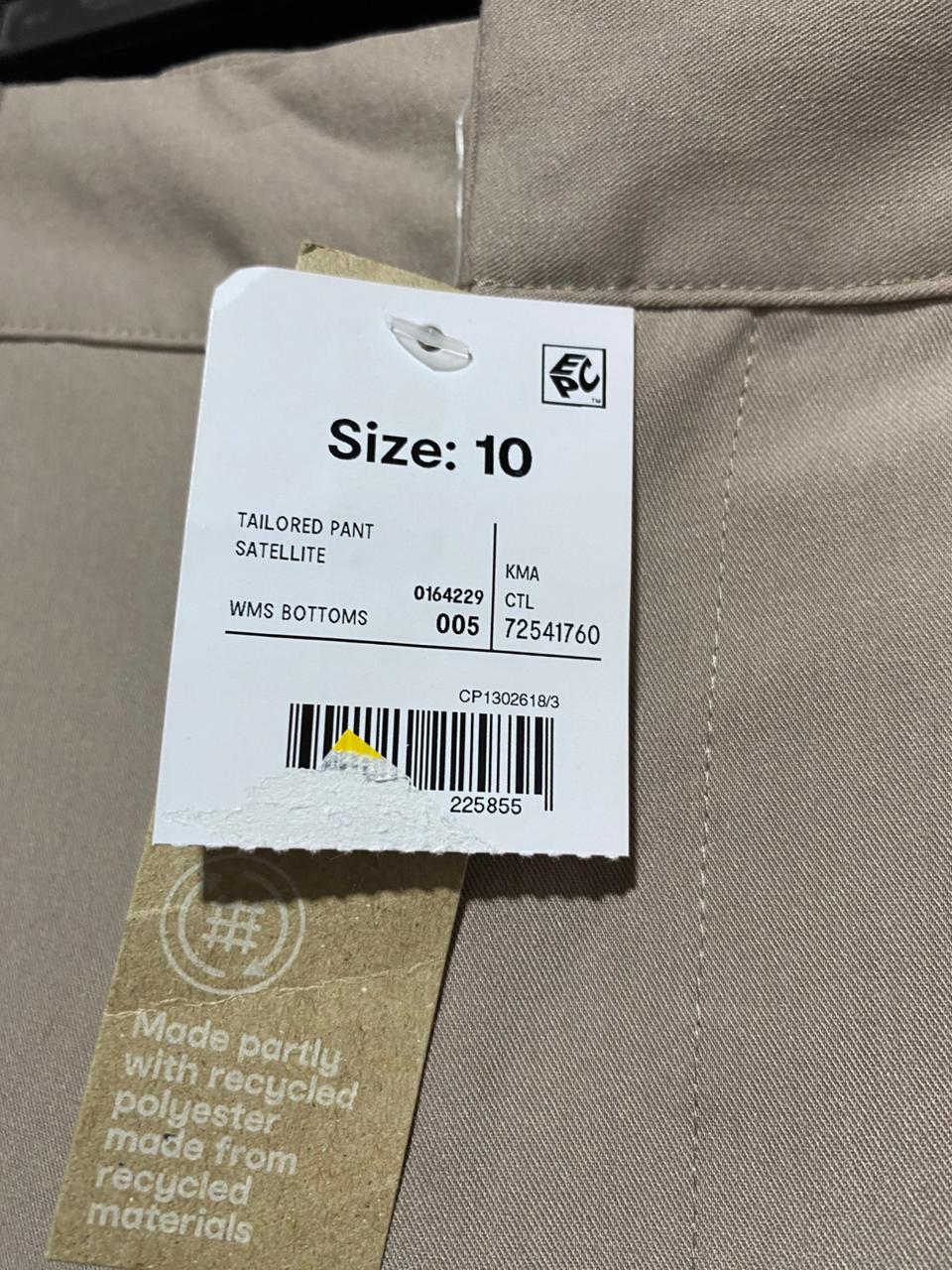 ANKO |M| WAIST 29| B7| PREMIUM TAUPE HIGH-WAISTED WIDE-LEG PLEATED FORMAL TROUSERS