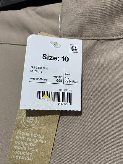 ANKO |M| WAIST 29| B7| PREMIUM TAUPE HIGH-WAISTED WIDE-LEG PLEATED FORMAL TROUSERS