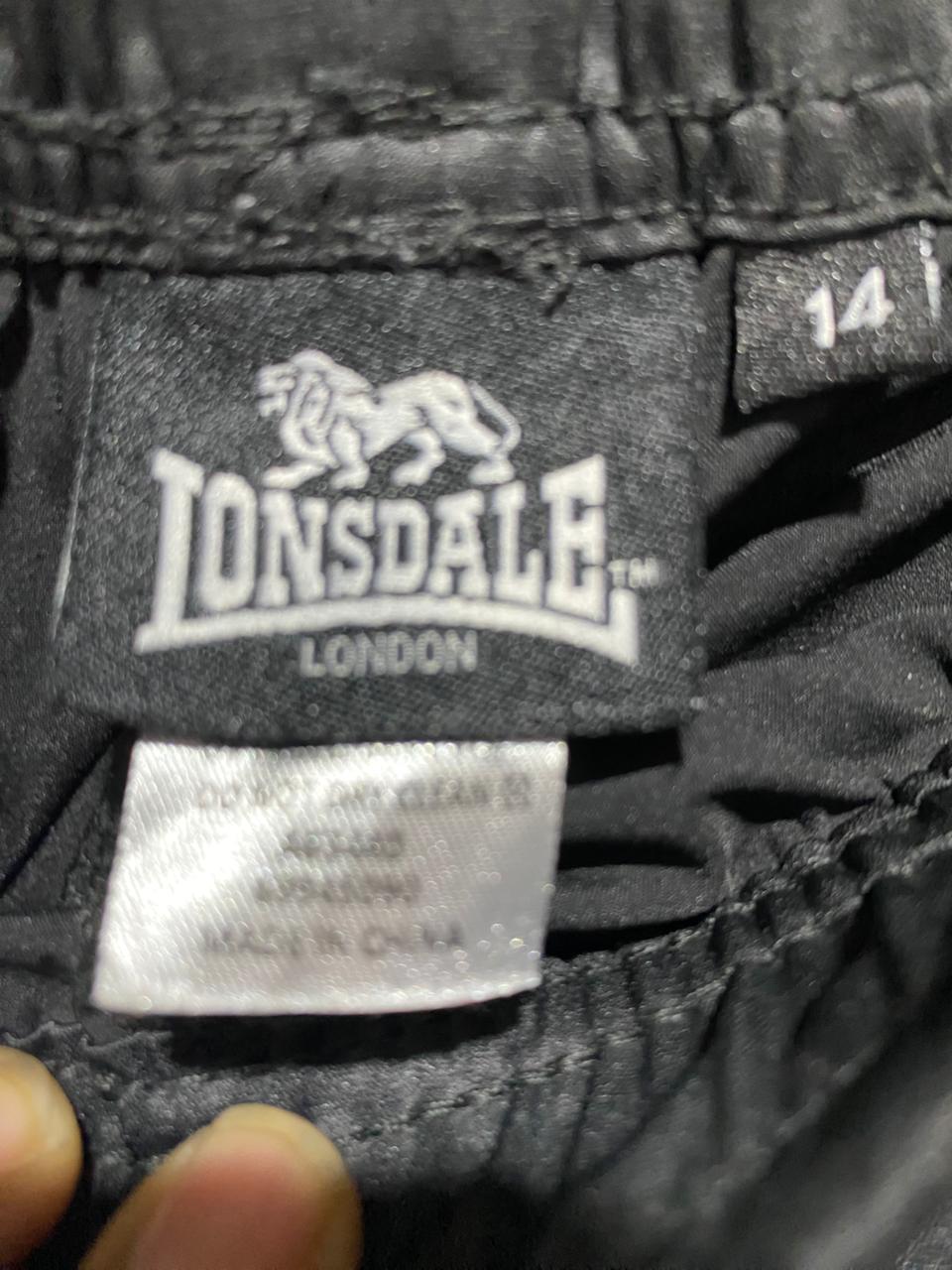LONSDALE |M| WAIST 28| B7| CLASSIC STRIPED WIDE-LEG TRACK PANTS – BLACK/WHITE