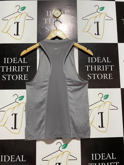 NIKE |XS| BUST 15| B7| DRI-FIT RUNNING TANK TOP - LIGHT GREY HEATHER