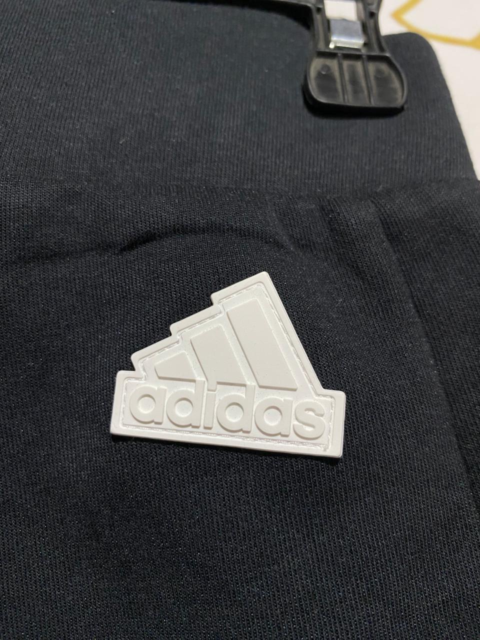 ADIDAS |S| WAIST 26| B7| PERFORMANCE THREE-STRIPE SLIM-FIT JOGGERS - BLACK