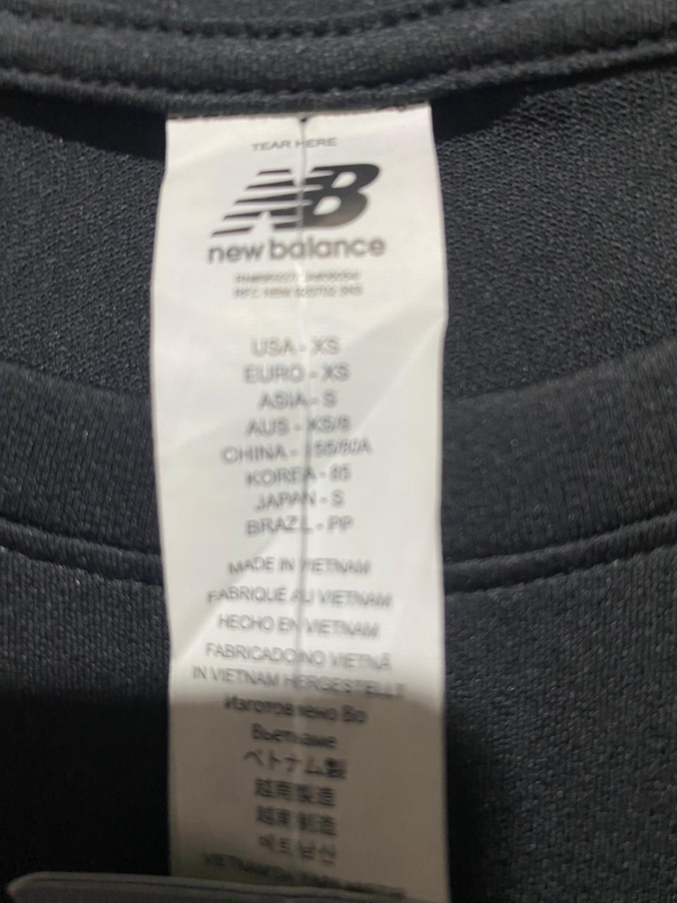 NB |S| BUST 15| B7|  NEW BALANCE WOMEN’S PERFORMANCE CORE TRAINING T-SHIRT - BLACK