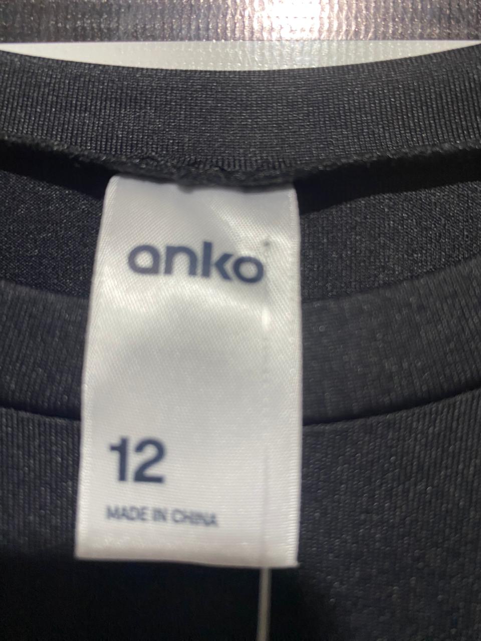 ANKO | S| BUST 15| B7| WOMEN’S ESSENTIAL COTTON CREW NECK T-SHIRT - BLACK