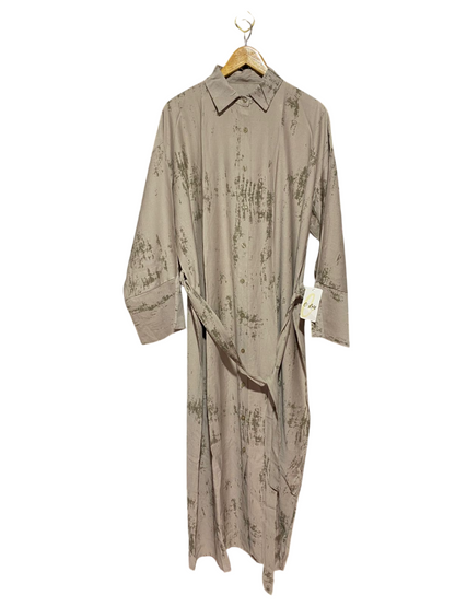 C LOIS |XL| BUST 26| B8| ABSTRACT PRINT MAXI SHIRT DRESS