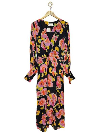 ESSENTILE |L| BUST 19| B8| ANTWERP FLORAL V-NECK MAXI DRESS