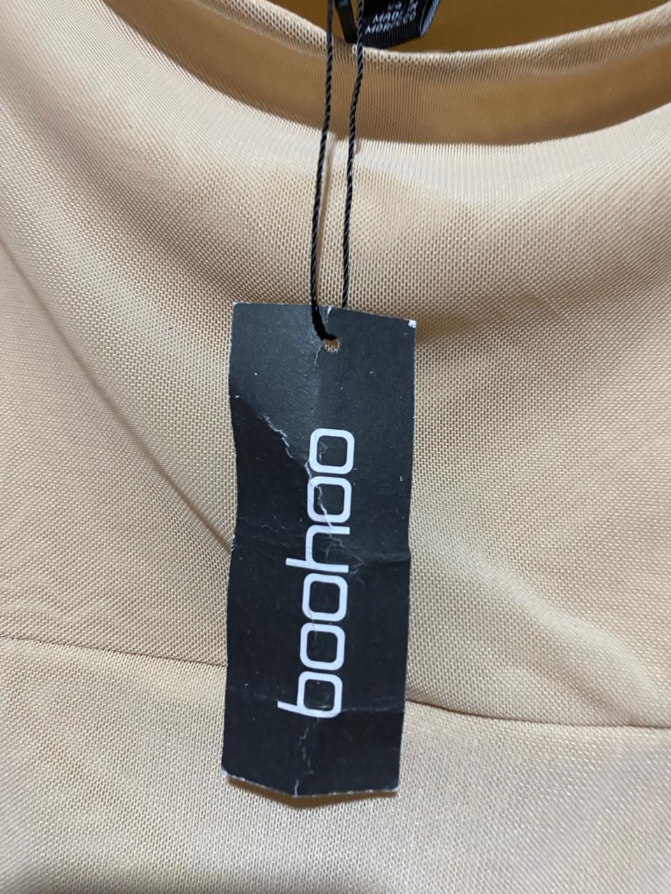 BOOHOO |L| BUST 18| B8| SQUARE NECK RUCHED MAXI DRESS