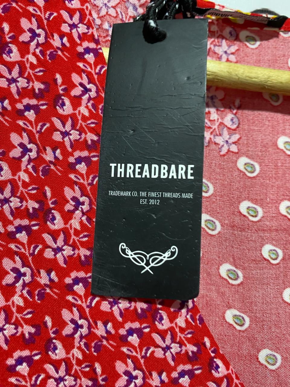 THREADBARE |L| BUST 20| B8| FLORAL PATCHWORK MIDI DRESS