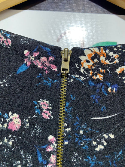 GEORGE |L| BUST 18| B8| CHIC BLACK FLORAL AND BUTTERFLY PRINT SHIFT DRESS
