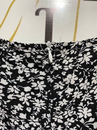 |M| BUST 17| B8| VINTAGE-INSPIRED FLORAL DITSY PRINT MIDI DRESS WITH PUFF SLEEVES
