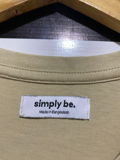 SIMPLY BE |L| BUST 23| B8| BUTTERFLY GRAPHIC COTTON T-SHIRT