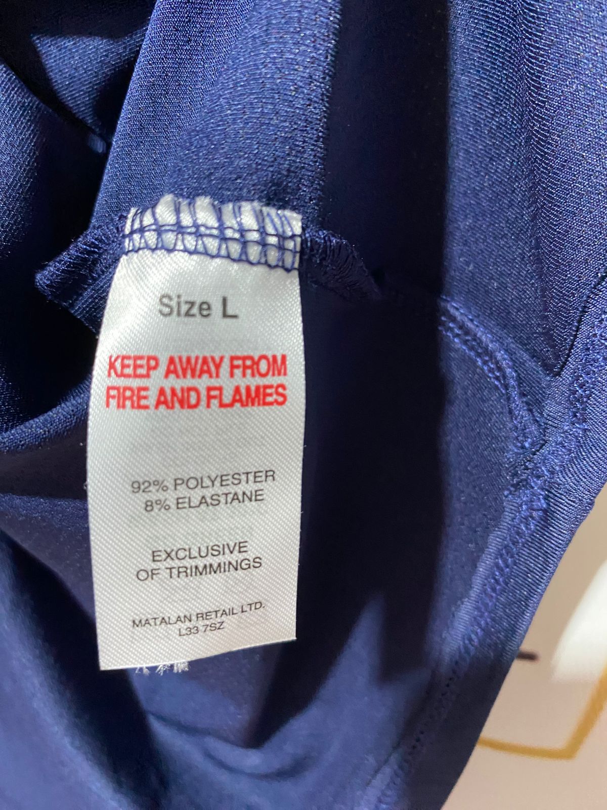 SOULUXE |L| BUST 23| B7| NAVY BLUE QUICK-DRY PERFORMANCE ACTIVEWEAR T-SHIRT