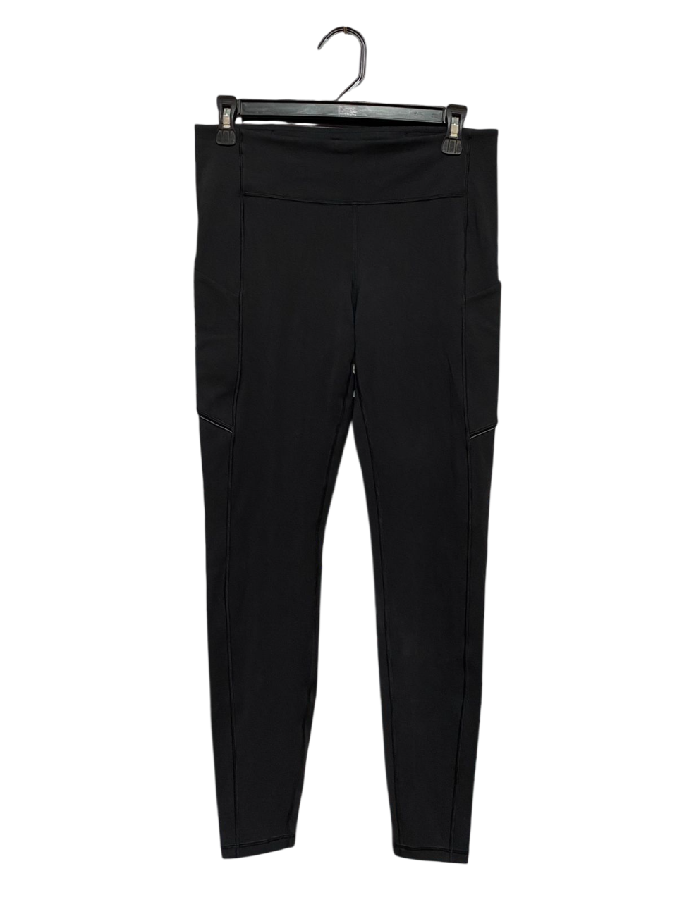 LULULEMON |L| WAIST 29| PREMIUM HIGH-WAISTED BLACK ATHLETIC LEGGINGS WITH SIDE POCKETS