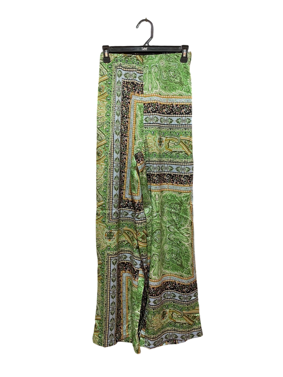 HEART BREAK |S| WAIST 24| B8| BOHEMIAN PAISLEY PRINT WIDE-LEG TROUSERS