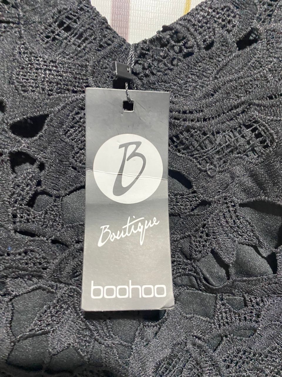 BOOHOO |S| BUST 16| B8| BOUTIQUE PREMIUM BLACK LACE CAMI MIDI DRESS