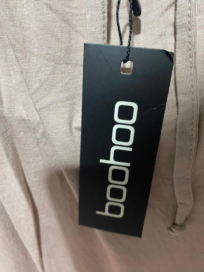 BOOHOO |L| BUST 17| B8| MINIMALIST HALTER NECK MAXI DRESS IN SOFT DUSTY ROSE