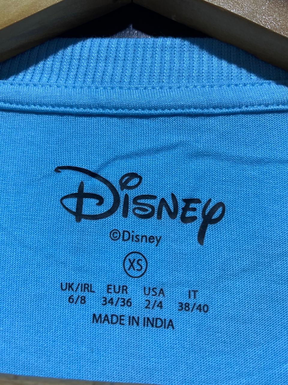 DISNEP |XS| BUST 19| B8| LILO & STITCH HEART GRAPHIC T-SHIRT IN SKY BLUE