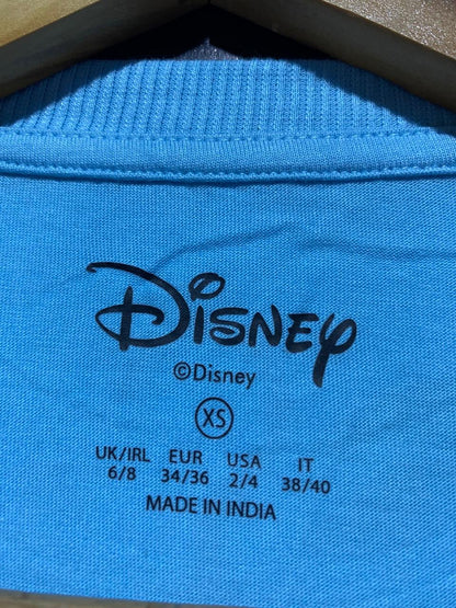 DISNEP |XS| BUST 19| B8| LILO & STITCH HEART GRAPHIC T-SHIRT IN SKY BLUE